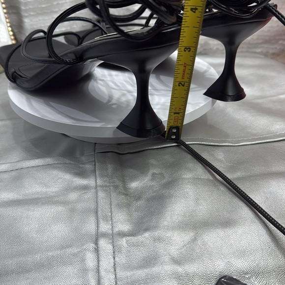 (H5) Zzheels Women's Square Toe Chunky HeelLace-Up Strappy Sandals, size 10.5 - Picture 3 of 13